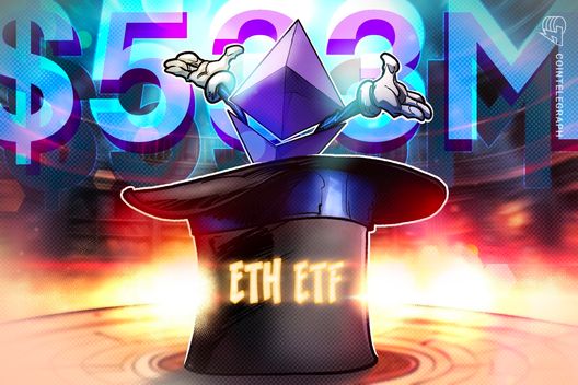 spot-ether-etfs-attract-$533m,-extend-13-day-inflow-streak-to-over-$4b