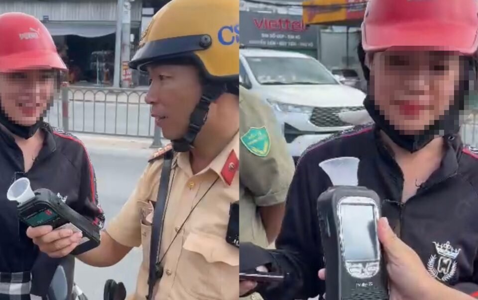 csgt-do-nong-do-con-ban-ngay:-co-gai-pha-bia-voi-nuoc-ngot-van-bi-phat