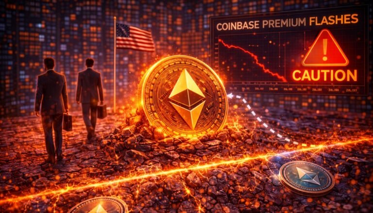 us-institutions-step-back-from-ethereum:-coinbase-premium-flashes-caution