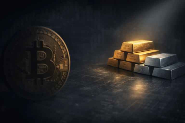 bitcoin-social-interest-fades-as-retail-chases-gold,-silver-hype