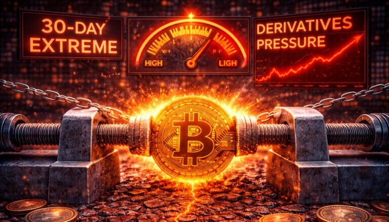 bitcoin-derivatives-pressure-hits-30-day-extreme,-price-refuses-to-break