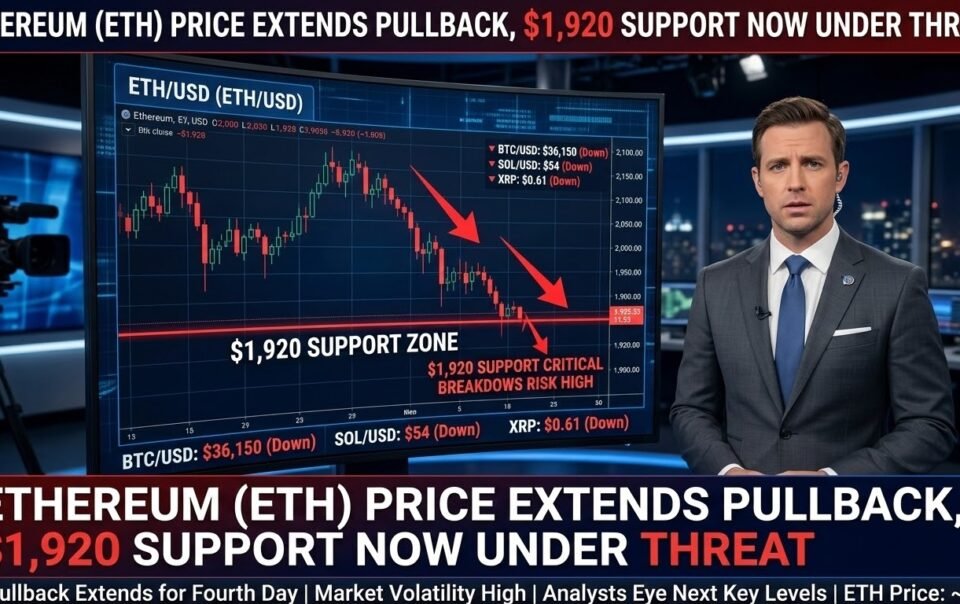 ethereum-price-extends-pullback,-$1,920-support-now-under-threat