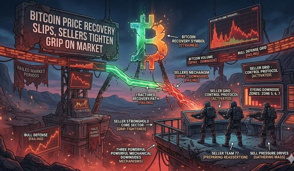 bitcoin-price-recovery-slips,-sellers-tighten-grip-on-market