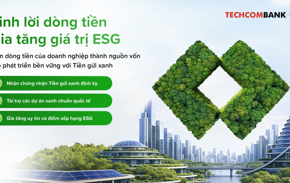 techcombank-ra-mat-tien-gui-xanh:-giai-phap-tai-chinh-ben-vung-cho-doanh-nghiep