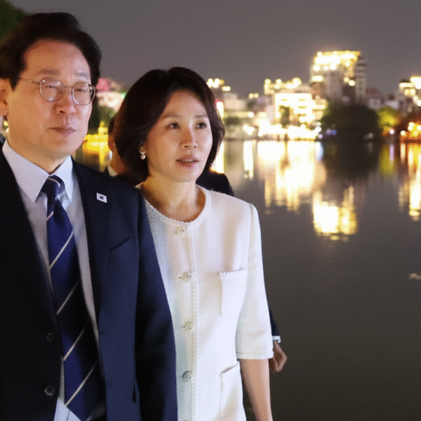 tong-thong-han-quoc-va-phu-nhan-dao-ho-hoan-kiem